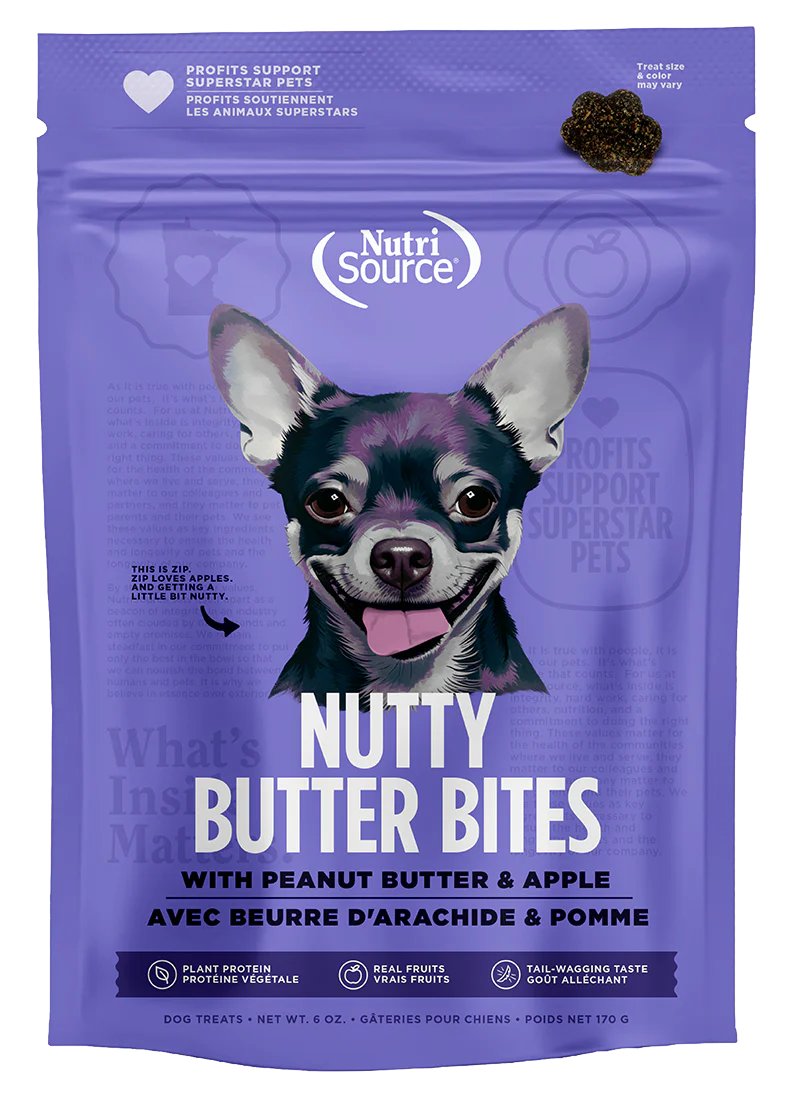NutriSource NUTTY APPLE PEANU TREAT 6OZ
