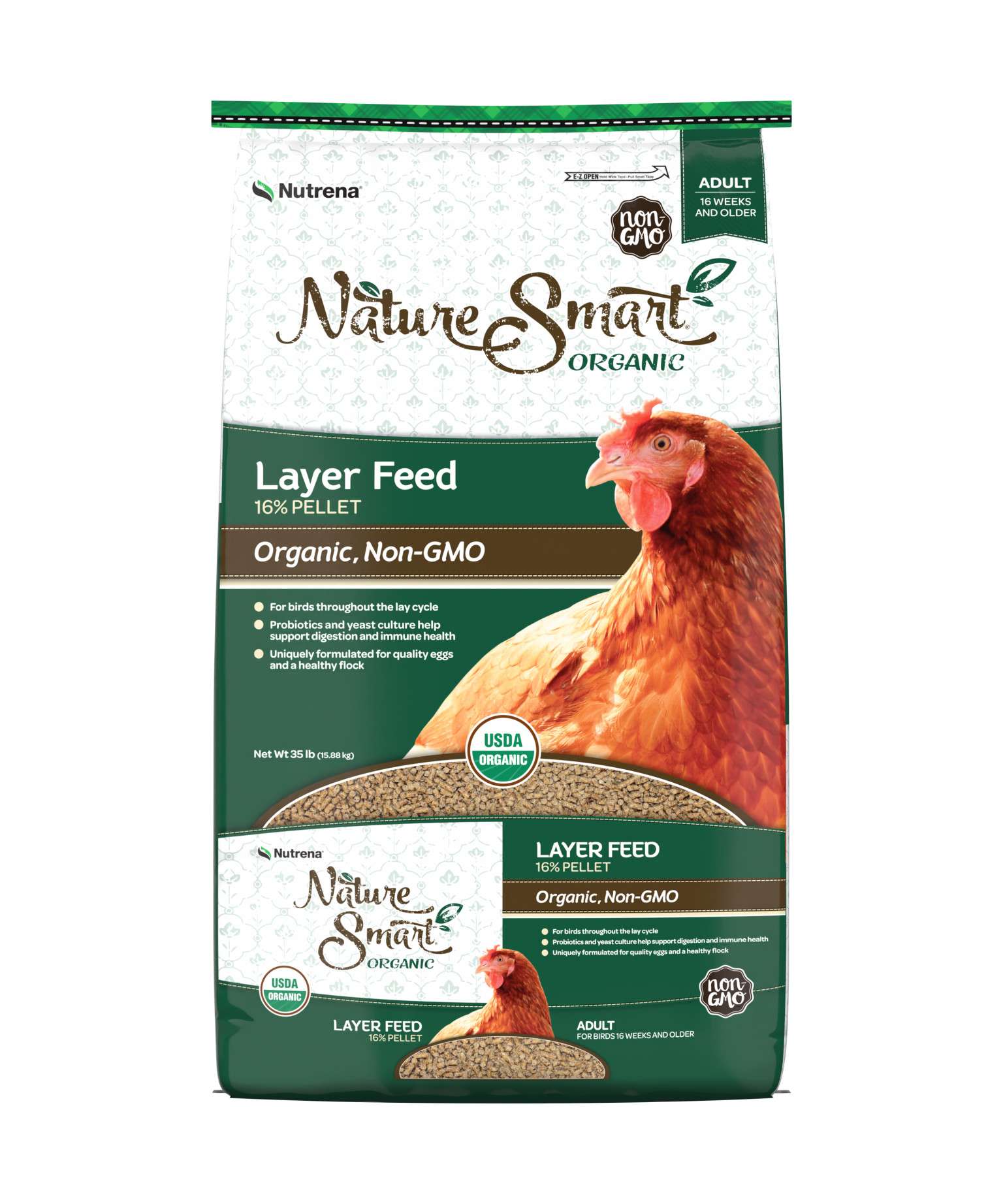 ORGANIC LAYER PELLET 35 LB