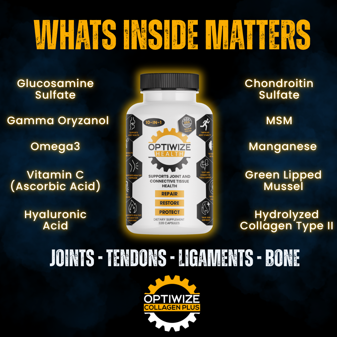 OptiWize Collagen +Plus Human Supplement for Joint Health