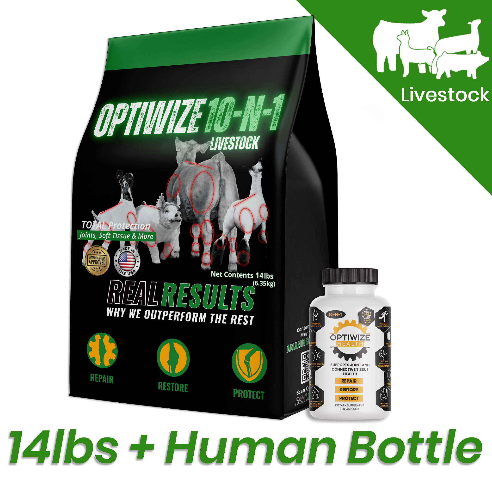 OptiWize Collagen +Plus Livestock Joint Supplement