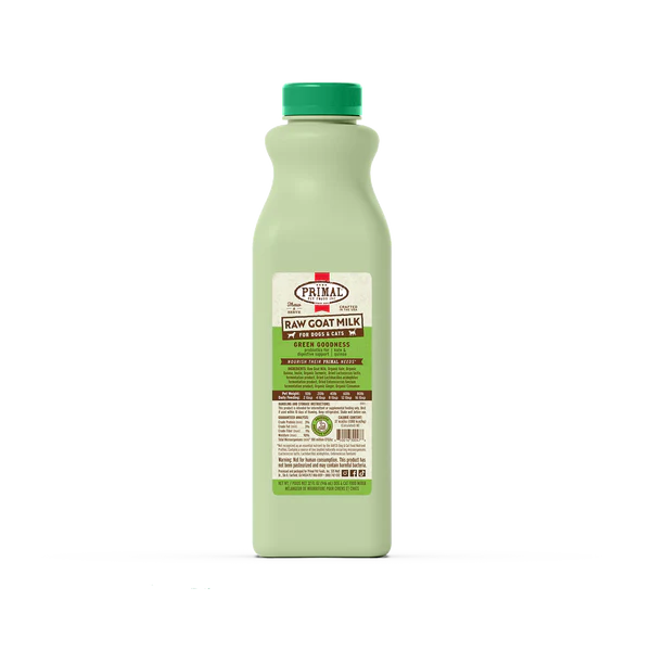 Primal Raw Goats Milk Green Goodness Recipe 1 qt