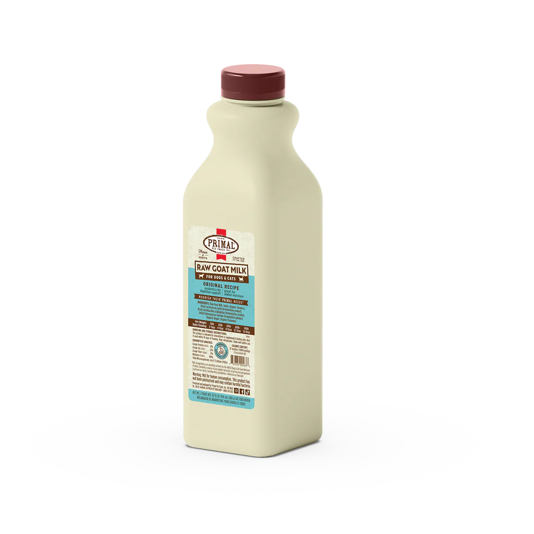 Primal Raw Goats Milk Original Recipe 1q