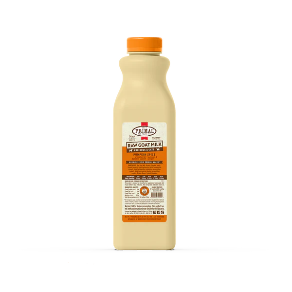 Primal Raw Goats Milk Pumpkin Spice Recipe 1qt