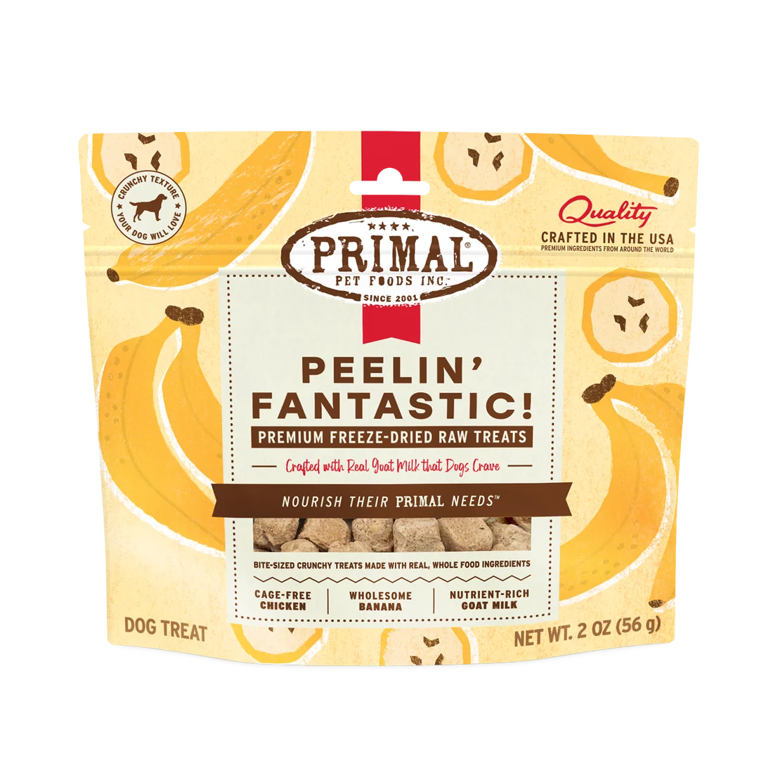 Primal Peelin' Fantastic Freeze-Dried Dog Treats 2oz