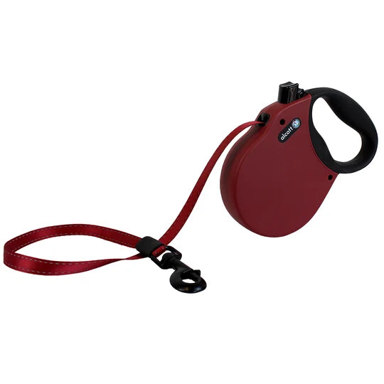 Alcott Adventures Retractable Reflective Leash Large Red