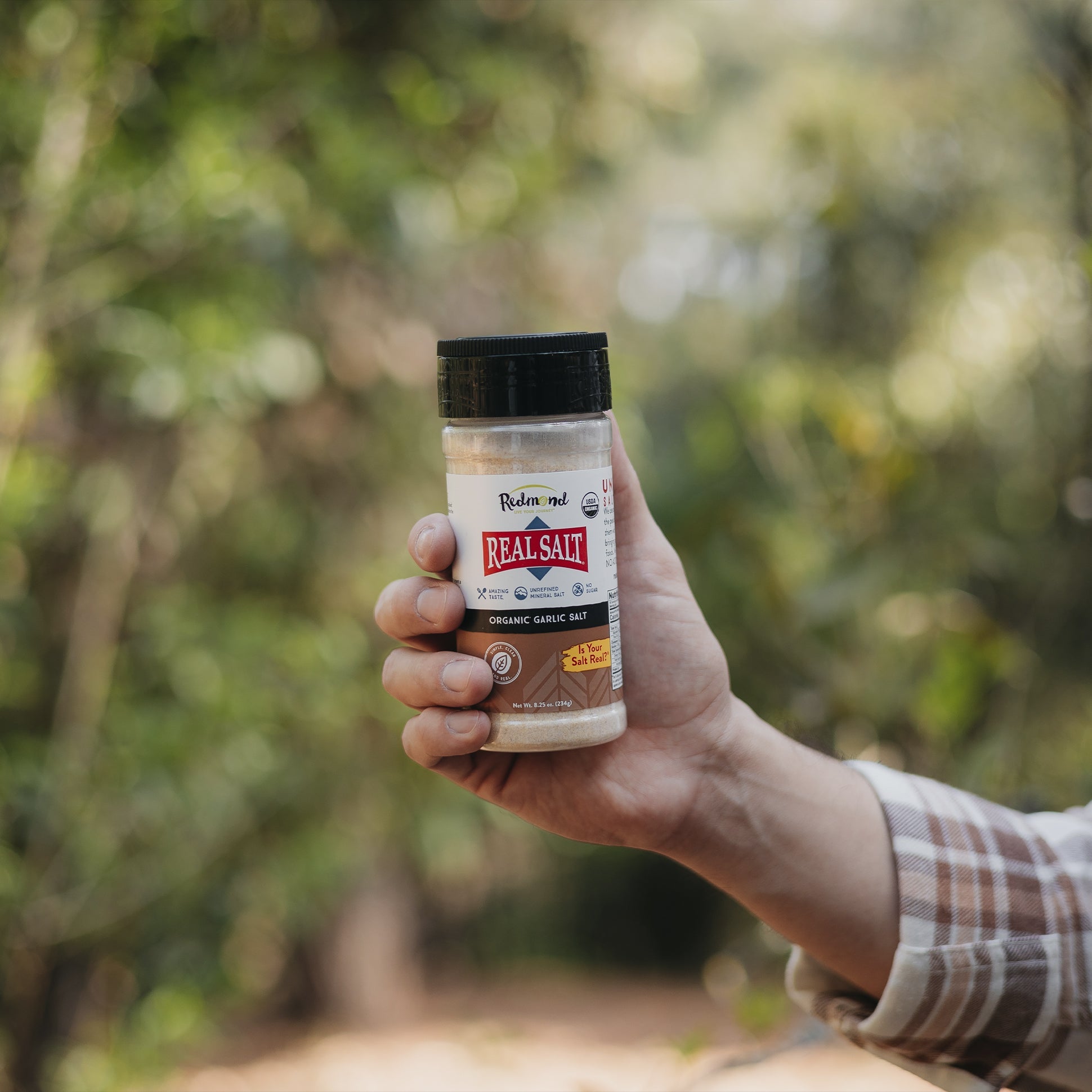 Real Salt Garlic Salt Seasoning Shaker