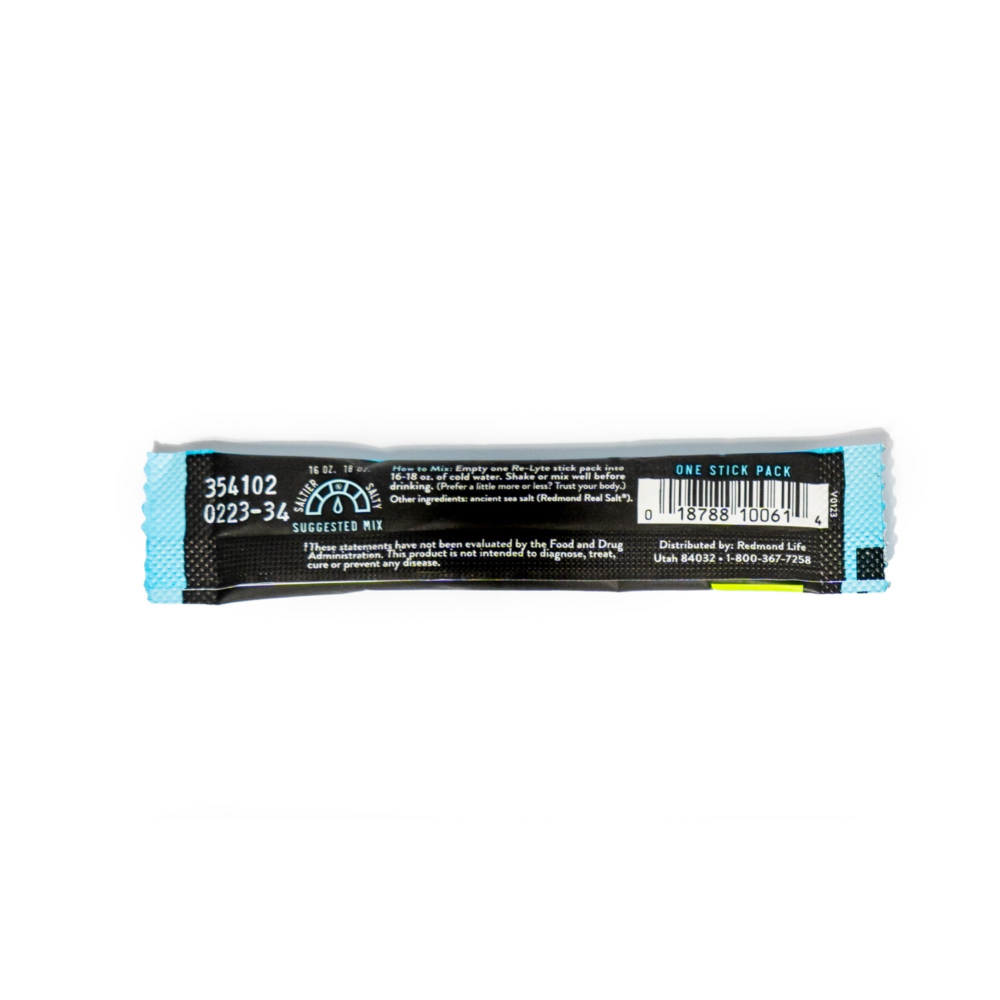 Re-Lyte Hydration Electrolyte Powder / Single Stick / Unflavored