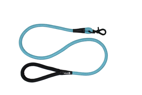 Alcott Adventures Reflective Rope Dog Leash Blue Medium