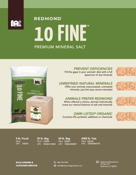 REDMOND SALT #10 fine 50 lb