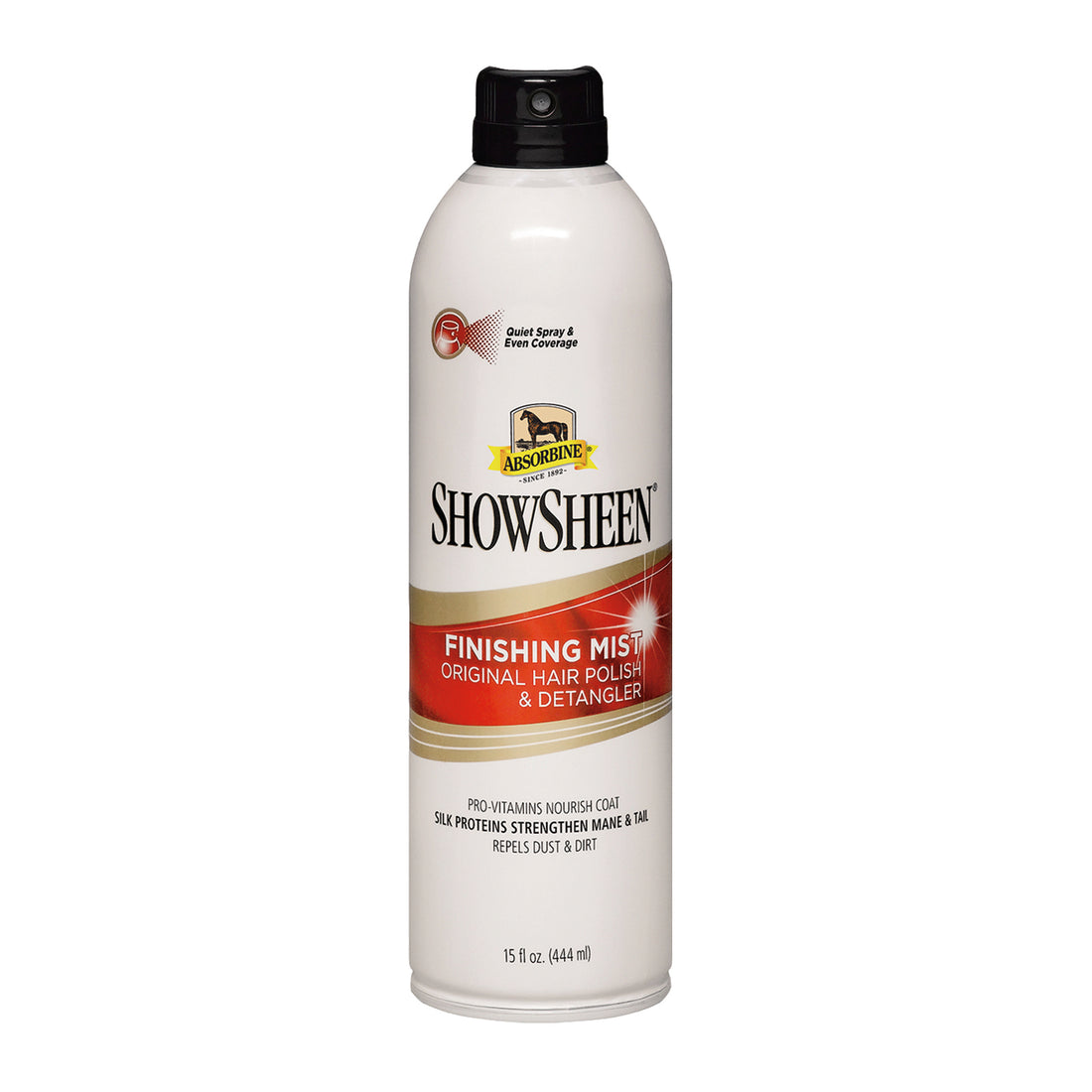 Absorbine ShowSheen Hair Polish & Detangler Finishing Mist for Horses 15oz