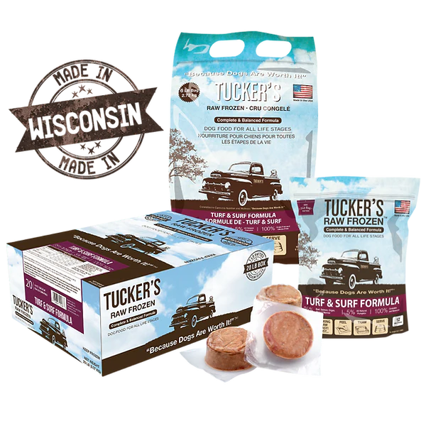 Tuckers FROZEN RAW TURF AND SURF dog 20 LBS