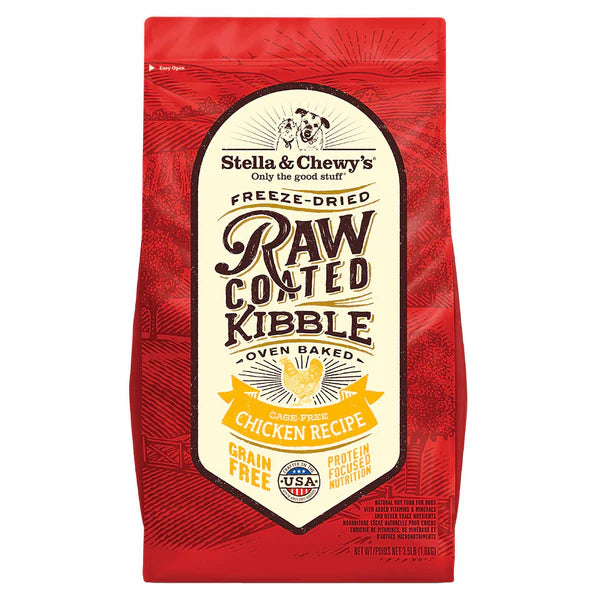 Stella and Chewy's Raw Cage-Free Chicken Raw-Coated Dry Dog Food  3.5lb