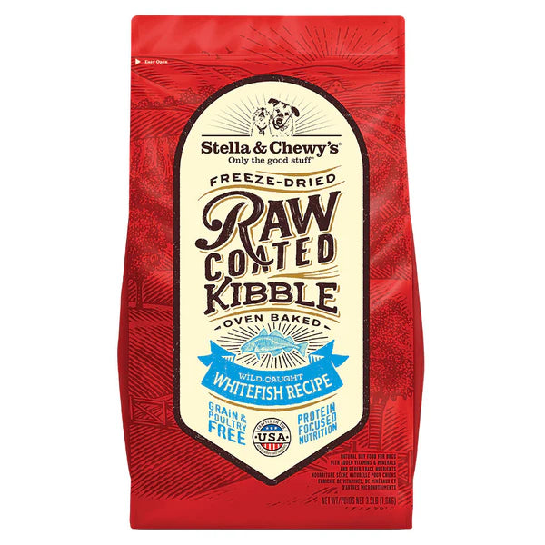 Stella & Chewy's Wild Caught Whitefish Raw Coated Kibble for Dogs 3.5lb