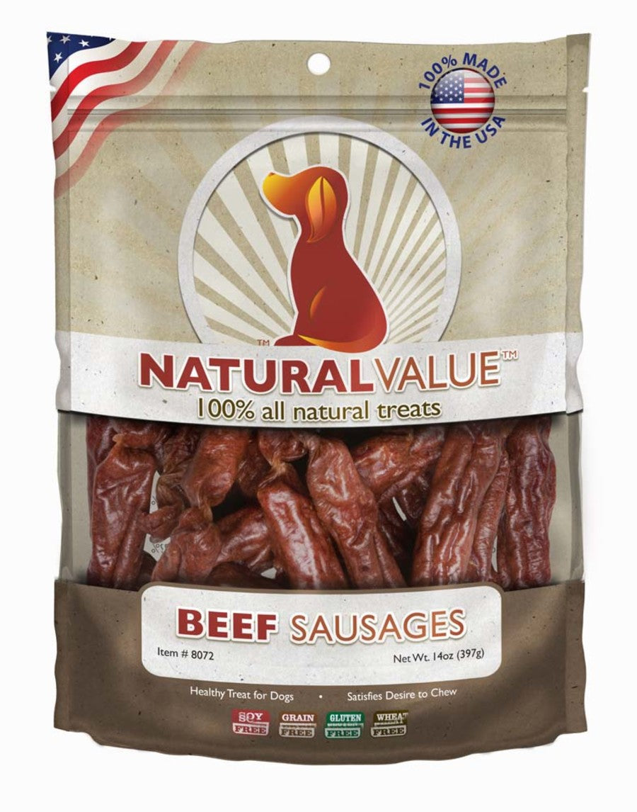 NATURAL VALUE BEEF SAUSAGES 14