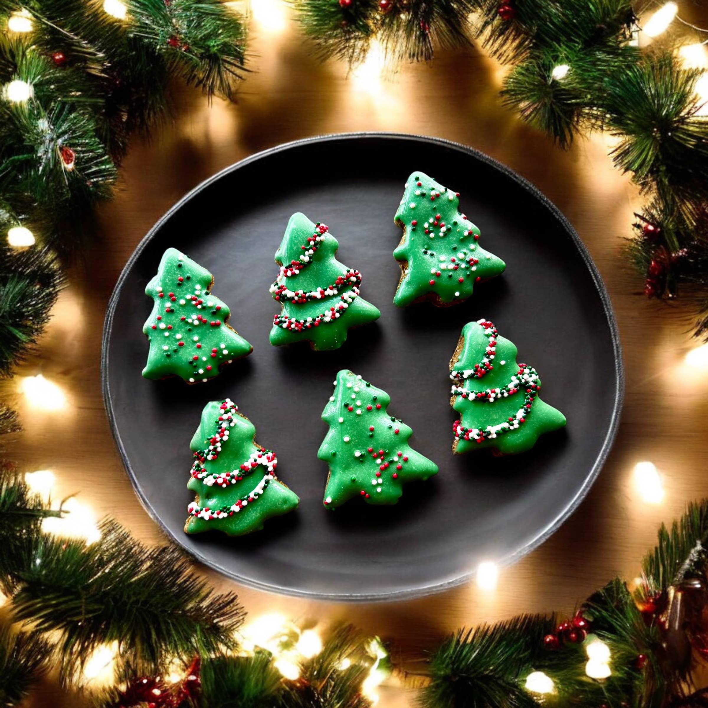Mini Woofmas Tree dog treat