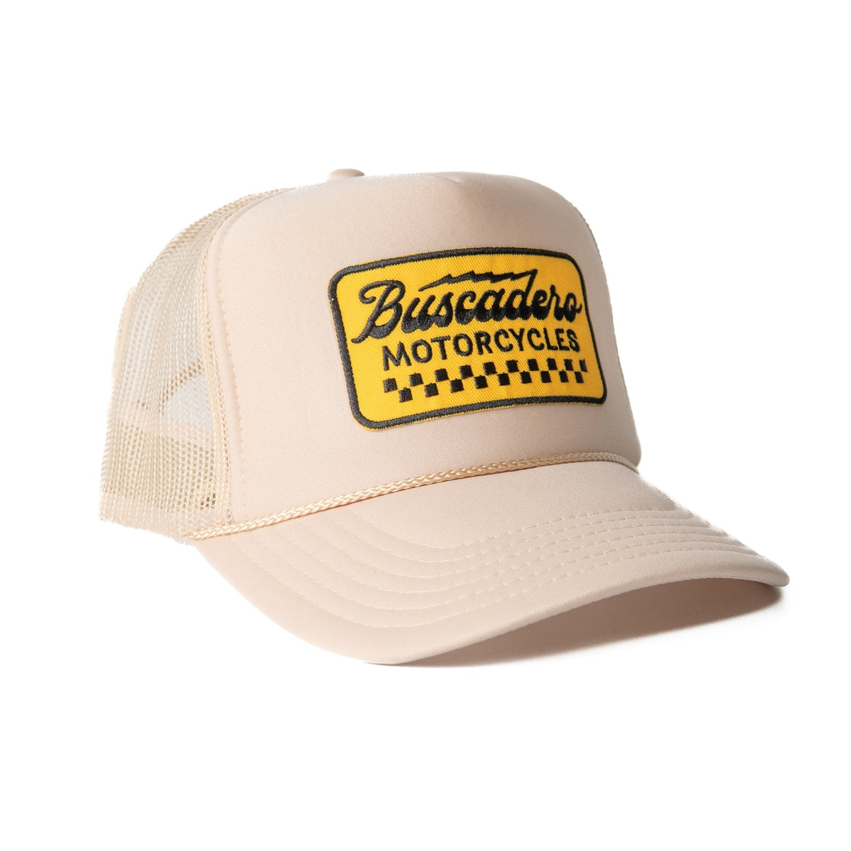 'Banner’ Foam Trucker Hat - Off White