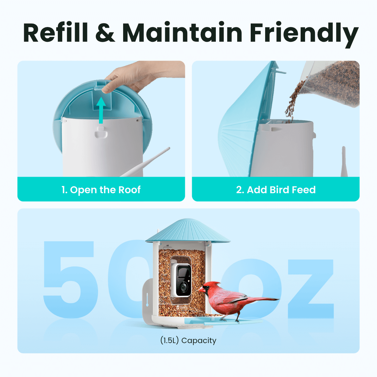 Birdfy Feeder - AI-Powered Smart Bird Feeder with Camera