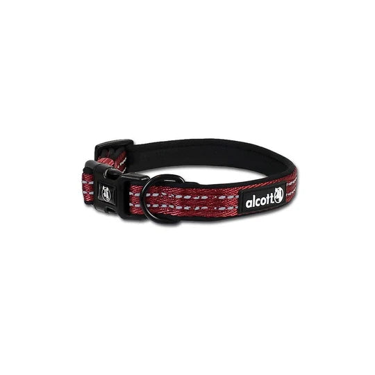 Alcott Adventures Reflective Dog Collar Red Small
