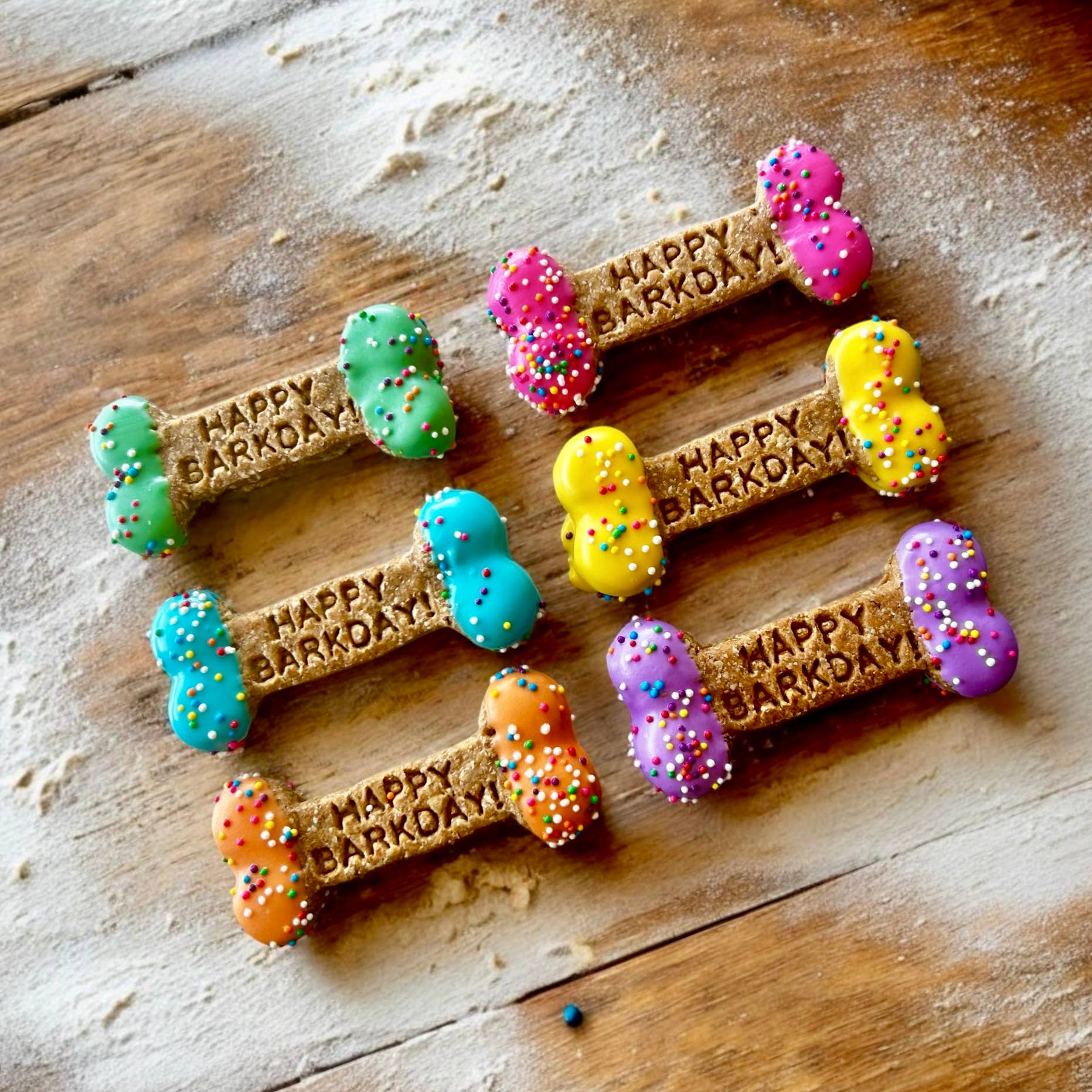 Bare HAPPY GOTCHA DAY / BARKDAY bones