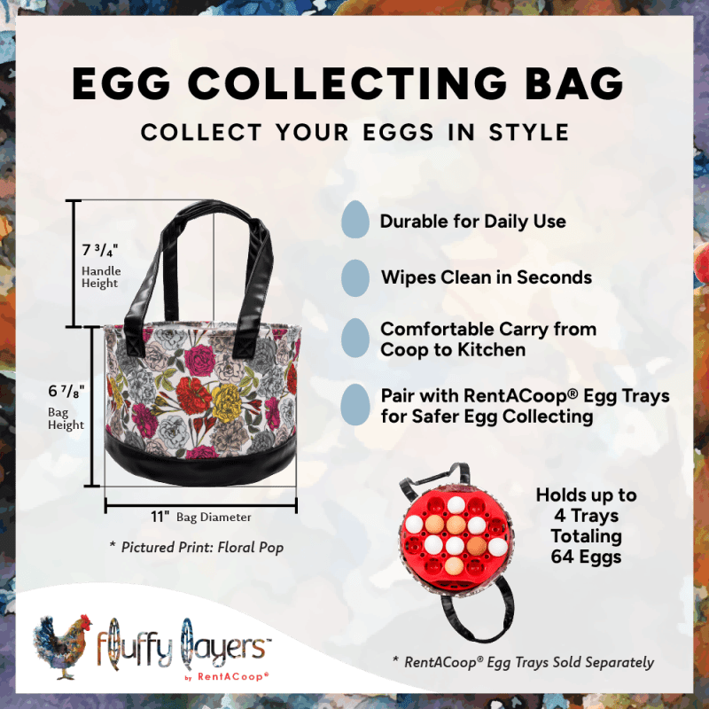 Fluffy Layers by RentACoop Egg Collecting Bag - Haute Coopture