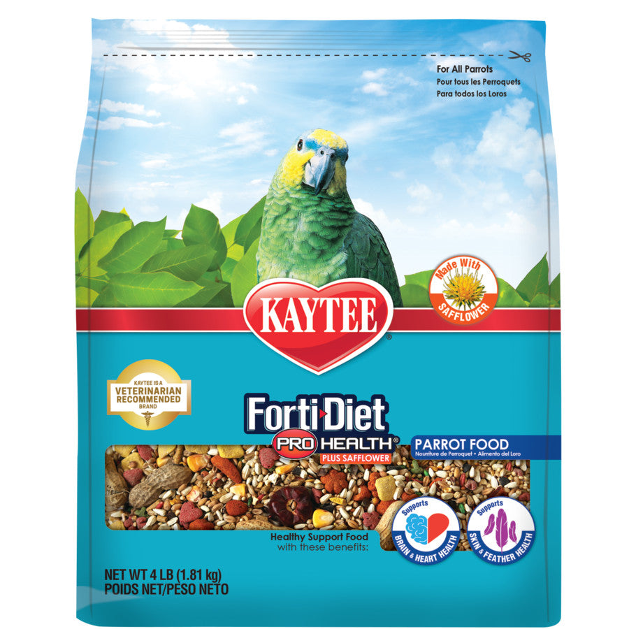 Kaytee Forti-Diet Pro Health with Safflower Parrot Food 4 lb