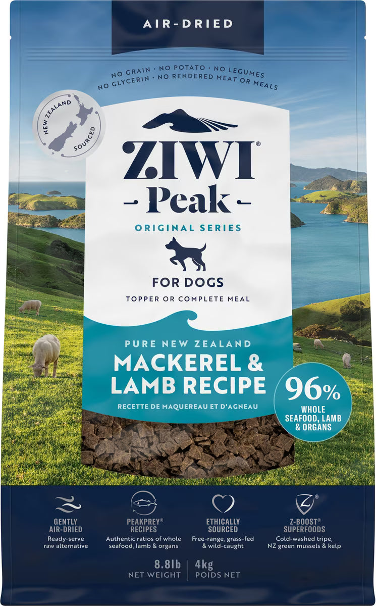 ZIWI Peak Mackerel & Lamb Grain-Free Air-Dried Dog Food 8.8lb