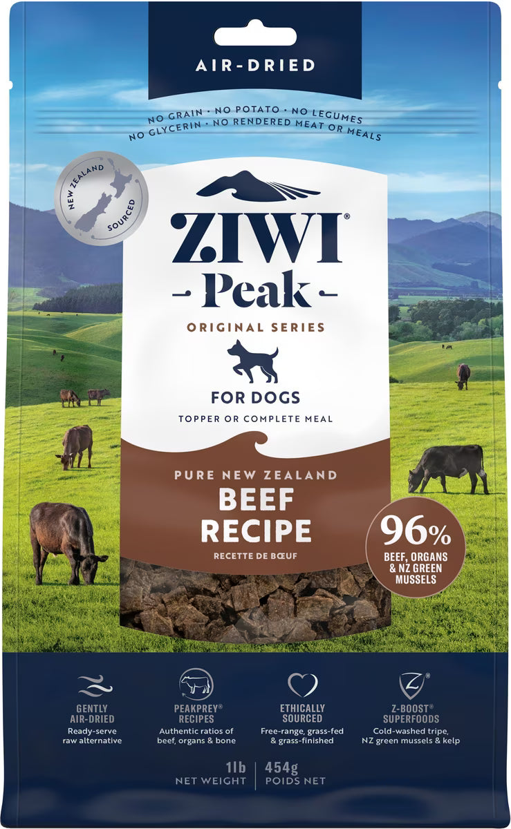 ZIWI Peak Beef Grain-Free Air-Dried Dog Food 16oz