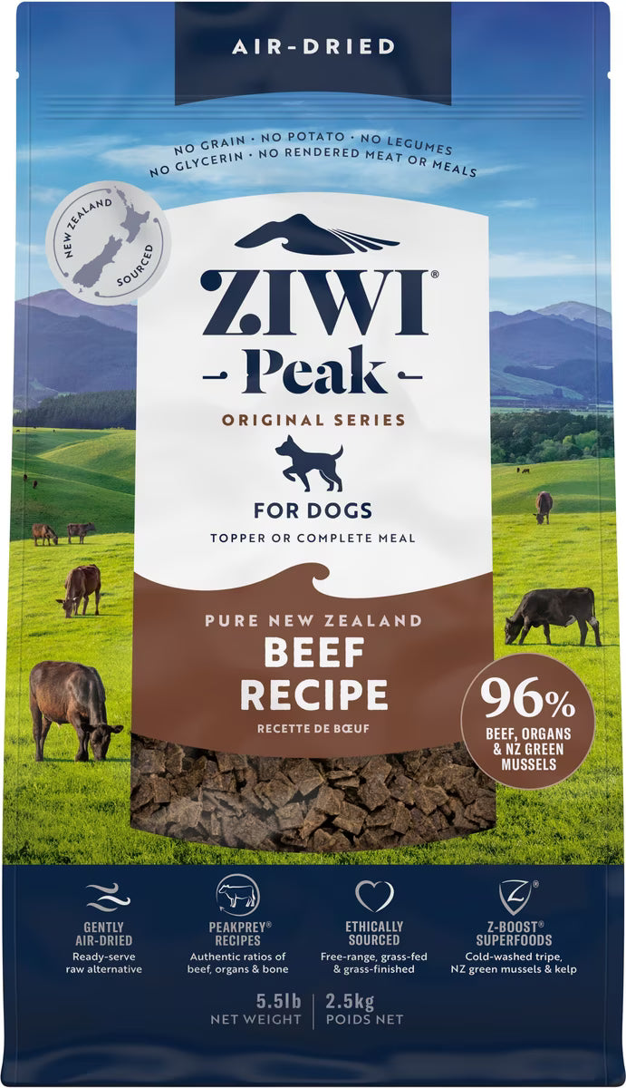 ZIWI Peak Beef Grain-Free Air-Dried Dog Food 5.5LB