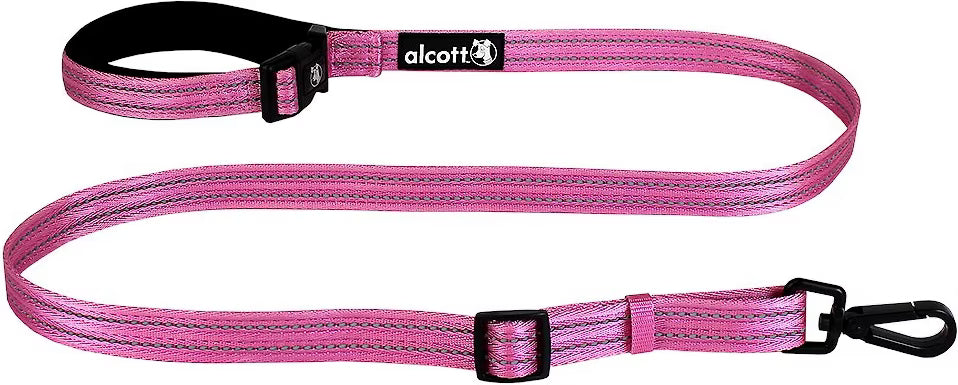 Alcott Adventures Weekender Reflective Leash Pink