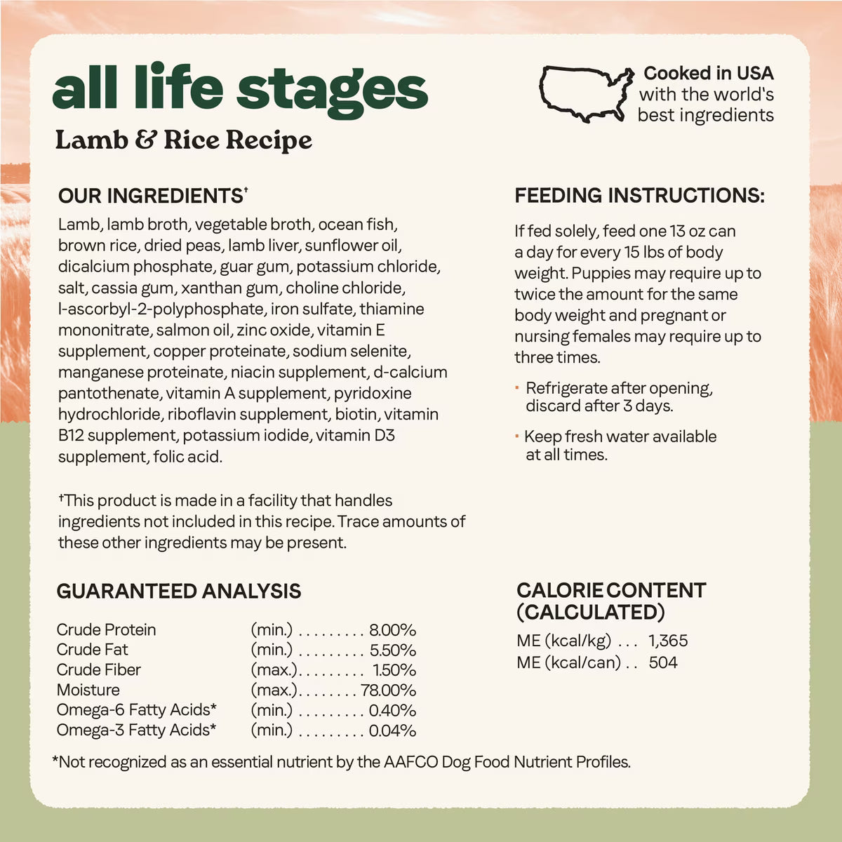 Canidae All Life Stages Lamb & Rice Formula Canned Dog Food 13oz
