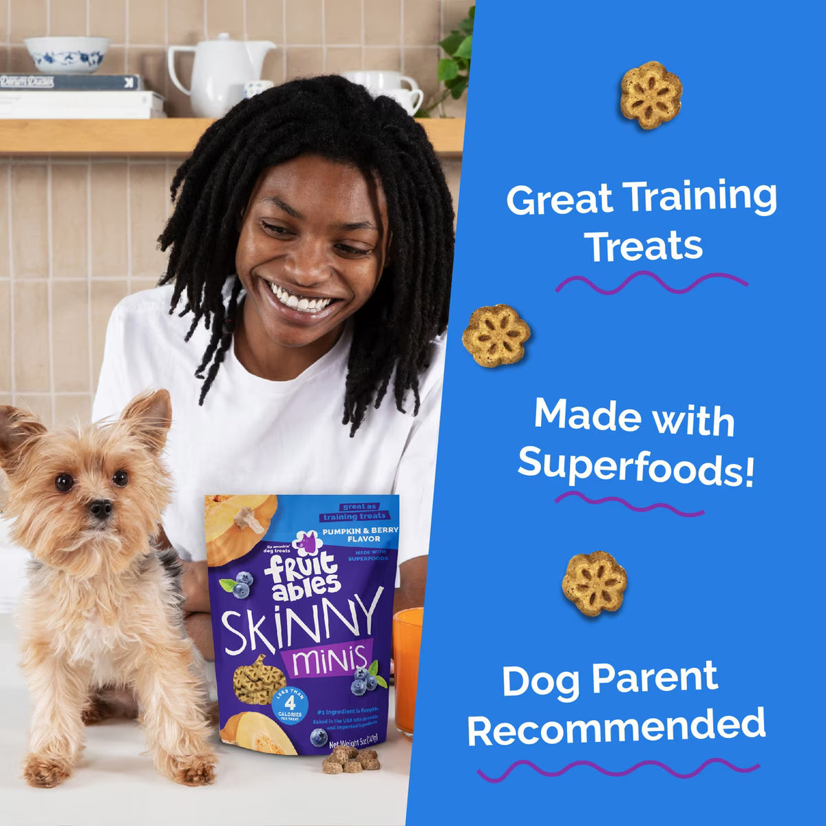 Fruitables Skinny Minis Pumpkin & Berry Flavored Soft Dog Treats 5oz