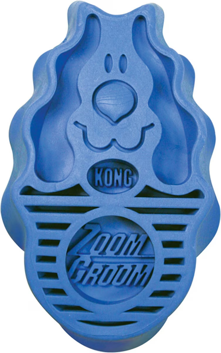 Kong ZoomGroom Multi-Use Brush for Dogs Boysenberry