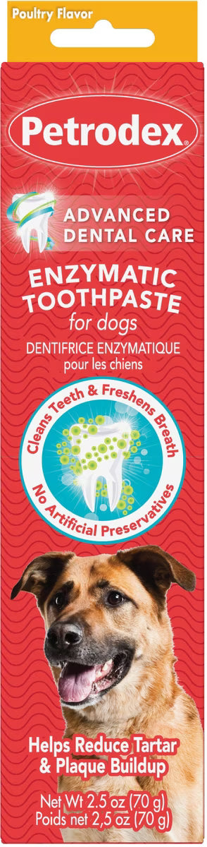 Sentry Petrodex Veterinary Strength Enzymatic Poultry Flavor Dog Toothpaste 6.2oz