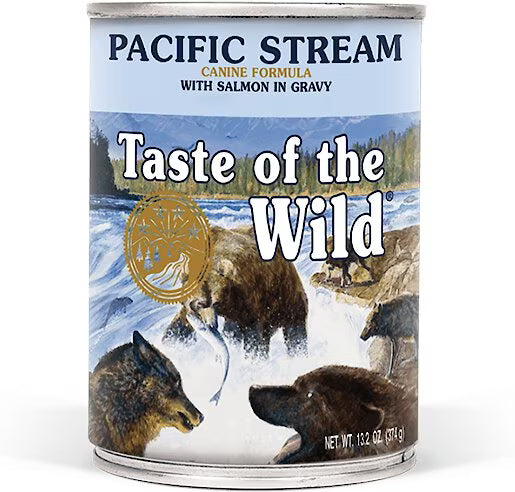 Taste of the Wild Pacific Stream Canine Recipe with Salmon in Gravy Canned Dog Food 13.2 OZ