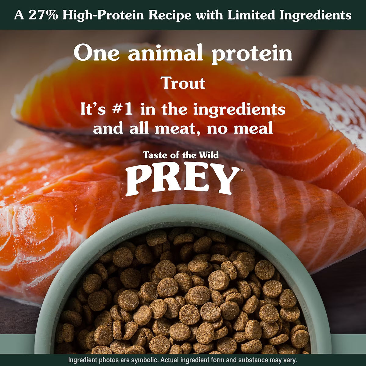 Taste of the Wild PREY Trout Recipe Dry Dog Food 25lb