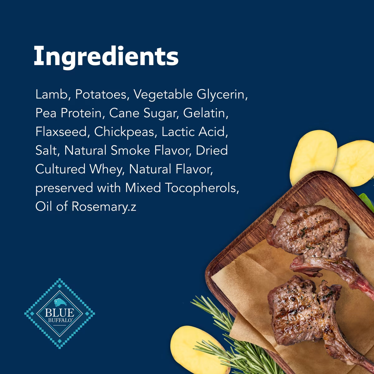 Blue Buffalo Lamb Recipe Stix Pepperoni Style Dog Treats 5oz