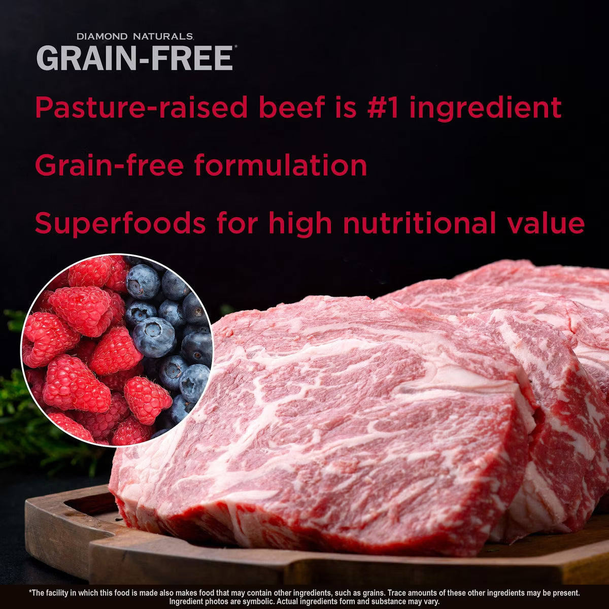 Diamond Naturals Grain-Free Beef & Sweet Potato Formula Dry Dog Food 5lb