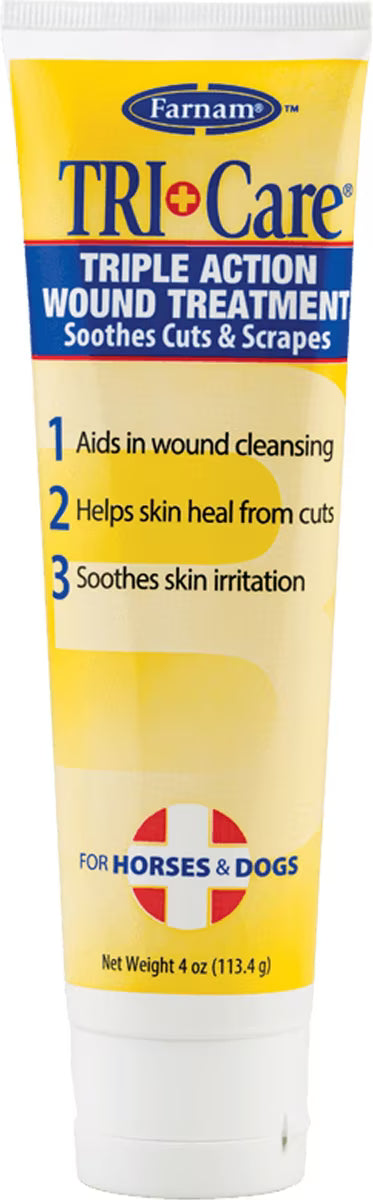 Farnam Tri-Care Triple Action Horse & Dog Wound Treatment 4oz