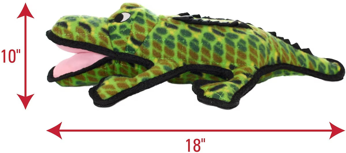 Tuffy's Ocean Creature Gary Gator Durable Plush Dog Toy