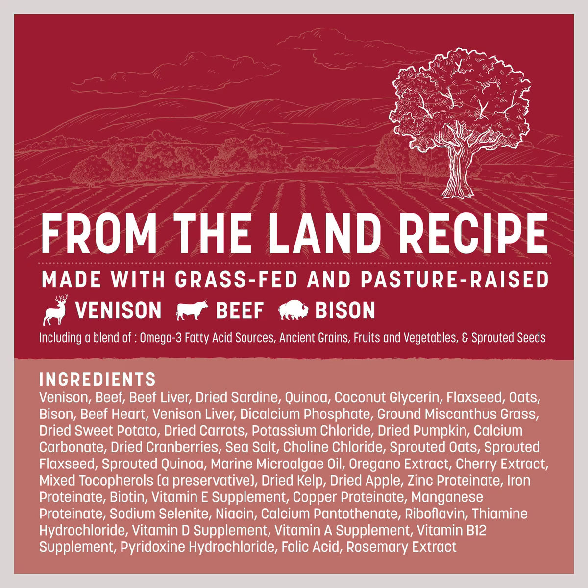Earth Animal Wisdom Air-Dried From the Land Recipe 2LB