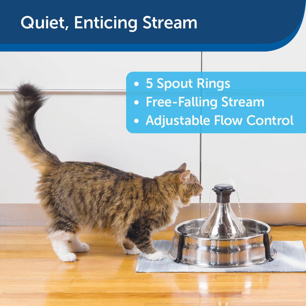 PetSafe Drinkwell 360 Stainless Steel Multi-Pet Water Fountain 128oz