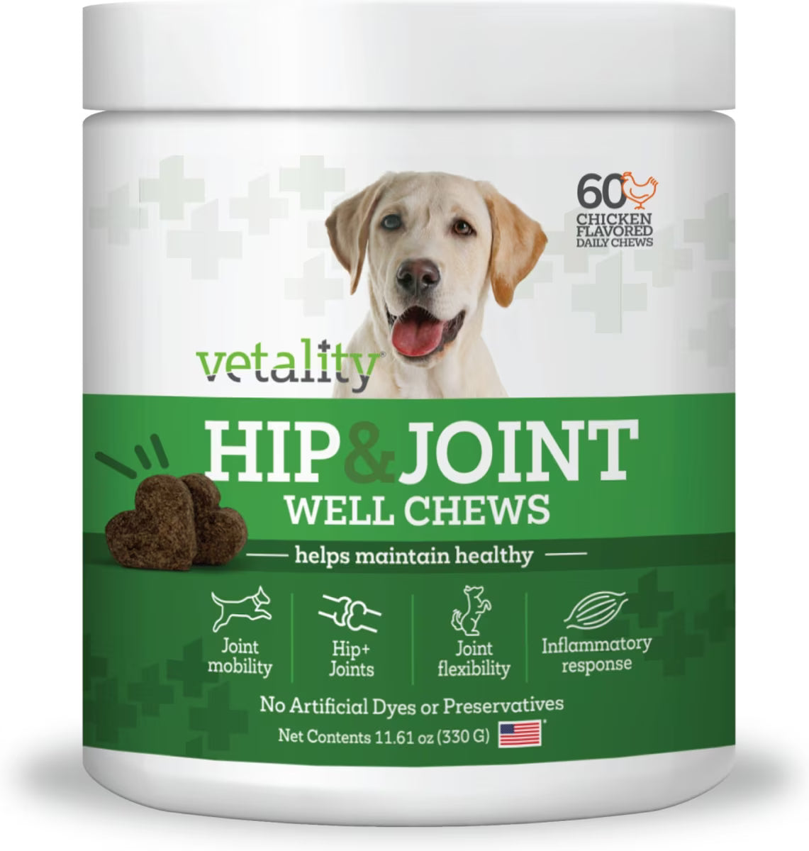 Vetality Hip & Joint Well Chews Supplement 10oz