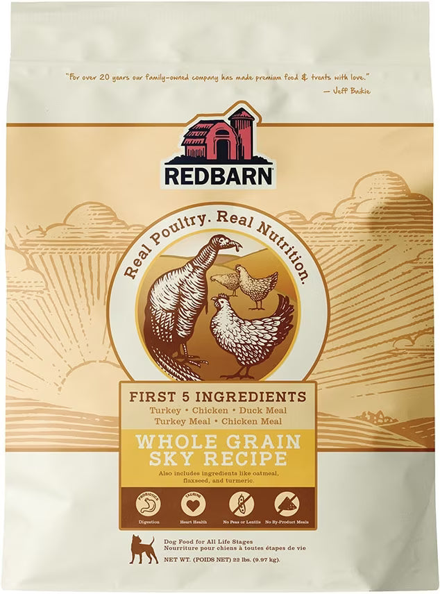 Redbarn Whole Grain Sky Recipe Dry Dog Food 22lb