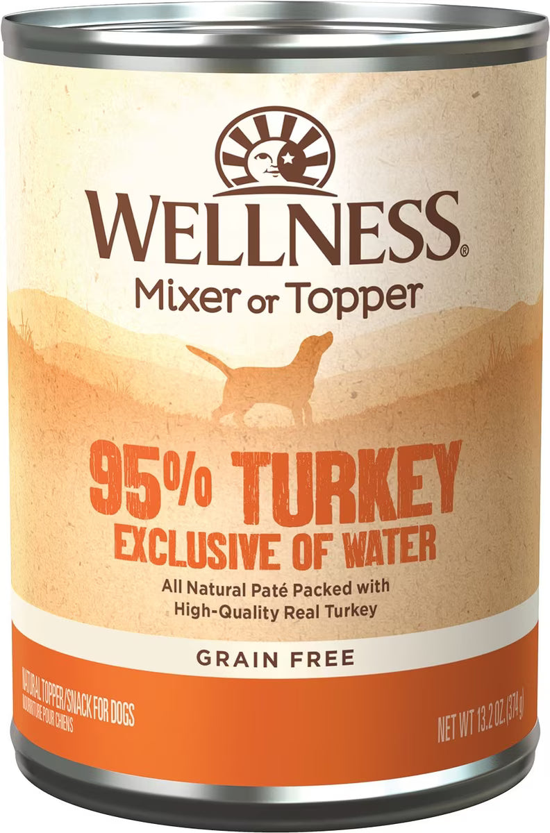 Wellness 95% Turkey Grain-Free Canned Dog Food 13.2oz