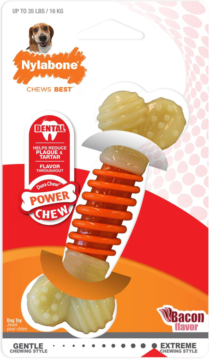 Nylabone PRO Action Dental Power Chew Bacon Flavor Small