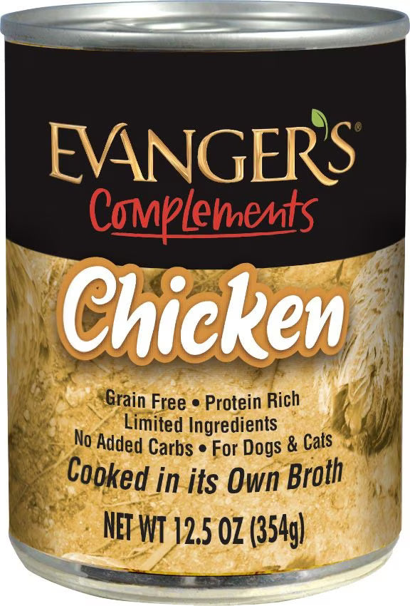 Evanger's Grain-Free Chicken Canned Dog & Cat Food 12.8oz