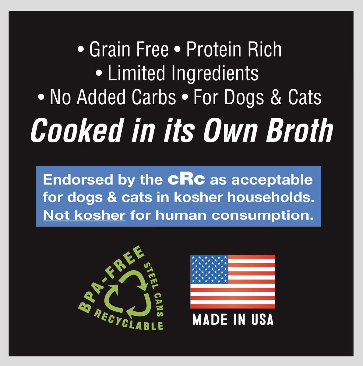 Evanger's Grain-Free Chicken Canned Dog & Cat Food 12.8oz