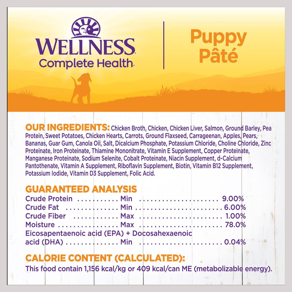Wellness Complete Health Puppy Canned Dog Food 12.5oz