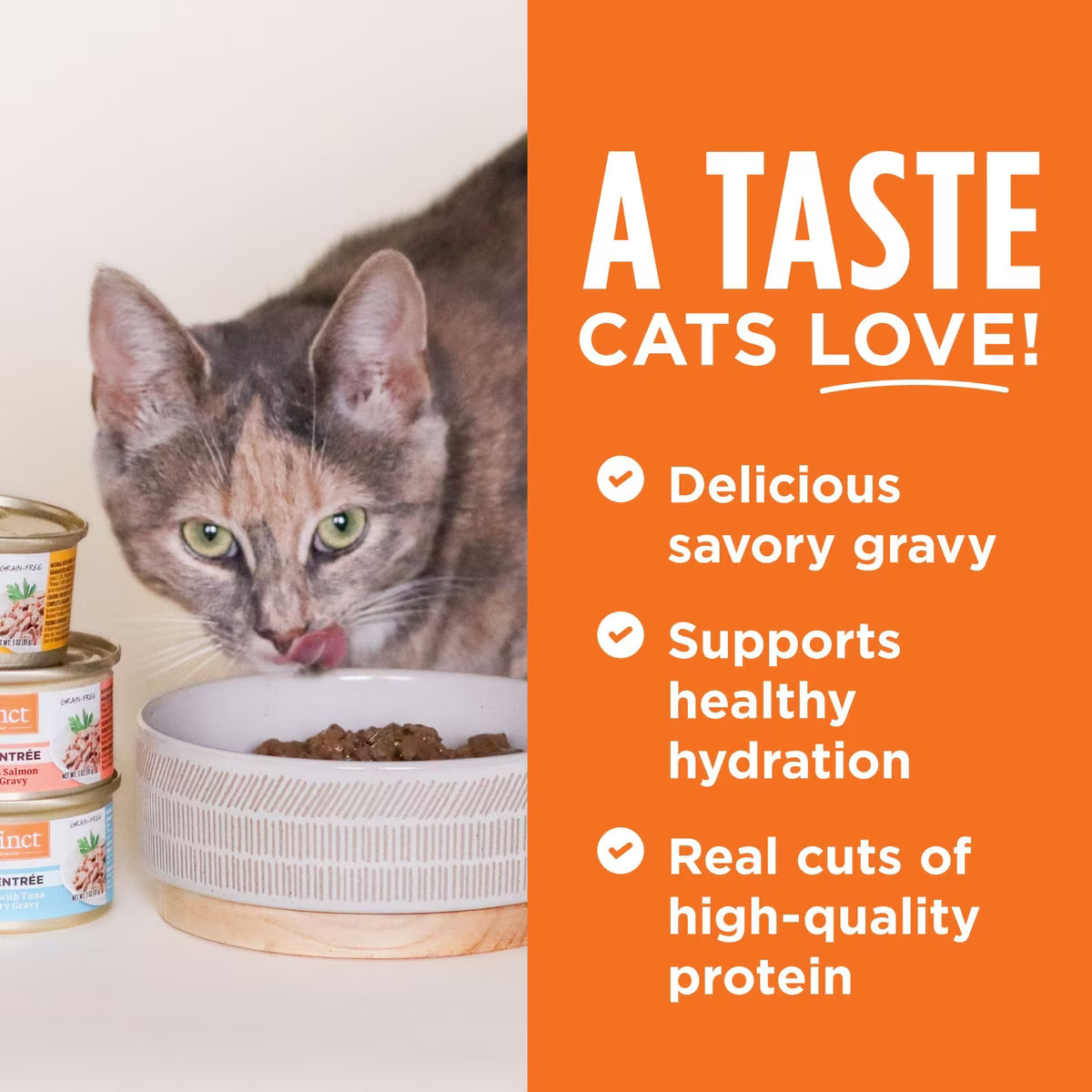 NV Instinct Duck Entree Grain-Free Flaked Wet Cat Food, 5.5-oz can