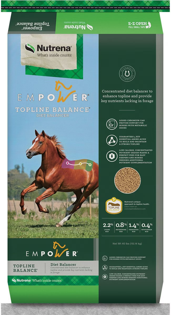 Nutrena Empower Topline Balance Horse Supplement 40lb
